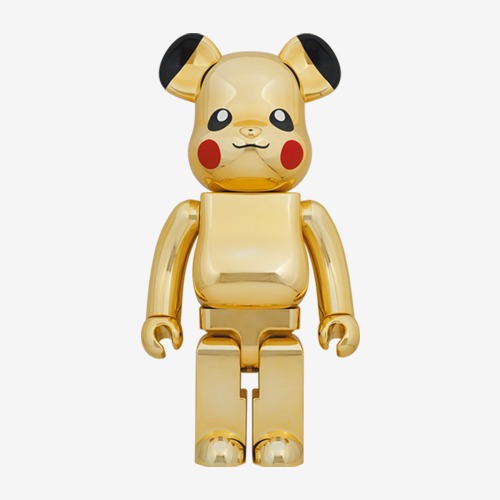BEARBRICK Pikachu GOLD CHROME Ver. 베어브릭 피카츄 골드 크롬 버전 1000%