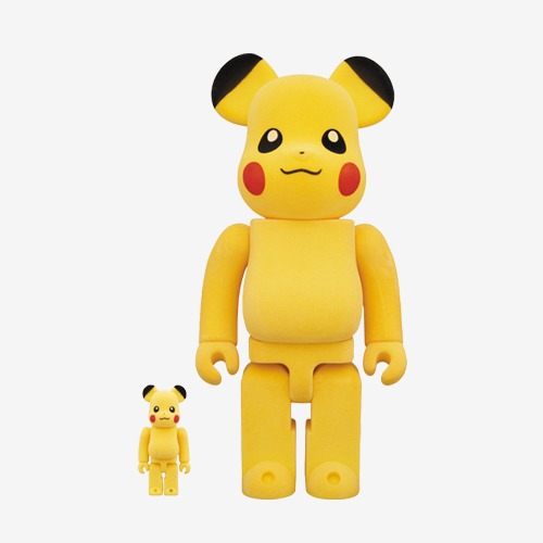 BEARBRICK Pikachu Flocky Ver. 베어브릭 피카츄 플로키 버전 400％+100%